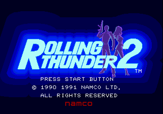 Rolling Thunder 2 Title Screen